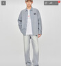 Lee25新品寬松版翻領(lǐng)復古淺藍色男女同款復古長(cháng)袖牛仔襯衫休閑潮 淺藍色（尺碼偏大，拍小一碼） XS 曬單實(shí)拍圖