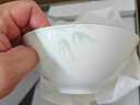 華光國瓷 骨瓷餐具碗碟套裝 陶瓷碗盤家用  描金輕奢餐具整套 青亭 32頭禮盒裝 曬單實拍圖