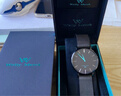 welly merck威利默克手表男士手表超薄簡(jiǎn)約商務(wù)石英腕表瑞士品牌送禮節日禮物 男款（藍針） 黑色網(wǎng)帶款 曬單實(shí)拍圖