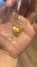 CRD克徠帝黃金吊墜碎碎冰鑰匙足金999實心掛墜5G不含鏈送女友禮物 3.5g 曬單實拍圖