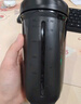 貝瑟斯搖搖杯運動健身水杯蛋白粉攪拌杯奶昔杯子代餐杯瑤瑤杯680ML黑色 曬單實拍圖