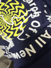 H&M男裝女裝T恤夏季印花休閑舒適寬松情侶裝圓領(lǐng)短袖上衣1032522 深藍(lán)色/Total M 175/100 曬單實(shí)拍圖