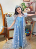 G.DUCKKIDS小黃鴨童裝愛(ài)莎公主裙女童連衣裙夏季兒童裙子冰雪奇緣女孩禮服裙 艾莎公主裙+皇冠魔法棒 120 尺碼5~6歲【110-120cm】cm 曬單實(shí)拍圖