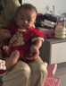 G.DUCKKIDS小黃鴨嬰兒連體衣夏季新生兒衣服中國(guó)風(fēng)爬服男女寶寶百天周歲禮服 紅色 66cm 尺碼建議0-3個(gè)月8-12斤 曬單實(shí)拍圖