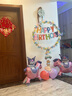 仕彩 寶寶生日派對(duì)ins風(fēng)氣球立柱兒童落地場(chǎng)景支架圓環(huán)桌飄裝飾品布置 曬單實(shí)拍圖