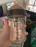 世喜嬰兒鴨嘴杯學(xué)飲杯6個(gè)月以上寶寶喝水奶瓶PPSU幼兒園吸管水杯 曬單實(shí)拍圖