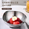 HUYO銀色鏡面304不銹鋼水果盤(pán)高檔干果托盤(pán)現代簡(jiǎn)約零食盤(pán)高顏值果盤(pán) 銀色鏡面304花瓣果盤(pán) 曬單實(shí)拍圖