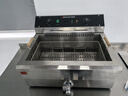 德瑪仕（DEMASHI） 電炸爐商用 小吃油炸鍋商用油炸機(jī) 油條機(jī) 薯?xiàng)l機(jī) 電炸鍋 油炸爐 炸串機(jī) 炸雞專用【單缸30升】DZL201V 曬單實(shí)拍圖
