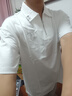 卡賓（CABBEEN）【重磅純棉】男裝美式街頭Polo衫潮牌短袖衫短袖上衣拉鏈翻領(lǐng) 漂白色02 2XL /185/54 曬單實(shí)拍圖