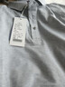 羅蒙（ROMON）100%純棉短袖T恤男士商務(wù)POLO.衫2025夏季體恤翻領(lǐng)上衣休閑透氣 淺灰 100%純棉 高品質(zhì) L 170 推薦120-140斤 曬單實拍圖