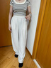 逸陽(yáng)亞麻闊腿女2025年夏季薄款直筒垂感寬松褲子 木本色  26  曬單實(shí)拍圖