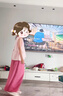 G.DUCKKIDS小黃鴨女童夏裝無袖套裝2025新款大童夏季兒童闊腿褲棉布兩件套 領(lǐng)子花邊條紋套裝 140 (建議125-135cm 7-8周歲） 曬單實(shí)拍圖