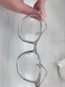 ESSILOR 依視路高清眼鏡近視可配度數(shù)防藍(lán)光眼鏡依視路專業(yè)配近視眼鏡鈦架男女款 透明灰銀色M8139【鈦架】 配依視路旗下萬新防藍(lán)光1.60鏡片 曬單實(shí)拍圖