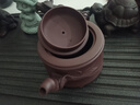 月壺茗清 宜興紫砂壺純手工貼花茶壺原礦老紫泥大容量家用茶具 節(jié)節(jié)高升 曬單實(shí)拍圖