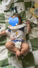 巴厘小豬寶寶包屁衣男寶夏季短袖薄款爬爬服嬰兒連體衣新生兒衣服 奶白 80cm 曬單實(shí)拍圖