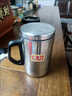 葉余雙層加厚不銹鋼保溫杯隔熱防燙口杯馬克杯辦公杯帶蓋食堂學(xué)校工廠(chǎng) (單杯特厚) 490ml 曬單實(shí)拍圖