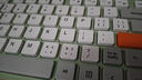 B.O.W航世 K620U靜音有線鍵盤鼠標(biāo)套裝外接筆記本電腦女辦公家用USB超薄鍵盤鼠標(biāo)套裝 【橙灰綠】有線鍵盤 有線 曬單實拍圖