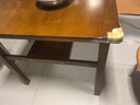 億家達(dá)實(shí)木餐桌一桌四椅組合家用小戶型吃飯桌子長(zhǎng)方形儲(chǔ)物大板桌飯桌 【單桌-主圖款】胡桃色160*80*75 曬單實(shí)拍圖