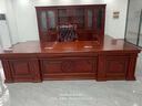 忠勝辦公家具老板桌辦公桌總裁辦公家具大班臺(tái)經(jīng)理桌高檔中式大氣船舵領(lǐng)航者 3.27米班臺(tái)+側(cè)柜+活動(dòng)柜 曬單實(shí)拍圖
