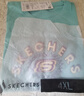 Skechers斯凱奇夏季兒童短袖女孩大童T恤男童夏裝純棉T休閑親子裝L222K064 曬單實(shí)拍圖