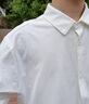 名創(chuàng)優(yōu)品白襯衫男夏季短袖襯衣山系穿搭戶外防曬速干薄休閑男裝Z 白色 L 曬單實拍圖