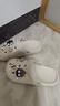 木清清厚底洞洞鞋女夏季2024新款室內(nèi)家居防滑踩屎感情侶包頭拖鞋女外穿 象牙色【帶配飾】 36-37 曬單實(shí)拍圖