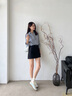 斯凱奇（Skechers）芭蕾德訓鞋2025夏季新款女鞋平底休閑鞋板鞋銀色板鞋低幫185324 曬單實拍圖