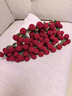 無(wú)印良品 HOME成品玫瑰花毯子花束毛毯手工針織沙發(fā)蓋毯披肩創(chuàng  )意節日生日禮物 【成品】桑薇-紅色-純手工鉤織 毛毯直徑150cm 曬單實(shí)拍圖