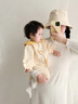 優(yōu)奇嬰兒衣服秋裝超萌可愛哈衣嬰幼兒寶寶連體衣洋氣爬服春秋季外出服 米黃 80cm 曬單實拍圖