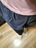 駱駝（CAMEL）彈力假兩件健身褲女高腰緊身跑步長(zhǎng)褲 Y23BA4L0029A 疊霧灰  L 曬單實(shí)拍圖