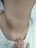 周大福 爆閃方糖黃金項(xiàng)鏈(工費(fèi)560)40cm 約5.65g F233240七夕禮物 曬單實(shí)拍圖