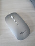 聯(lián)想（Lenovo）無(wú)線(xiàn)鼠標無(wú)線(xiàn)靜音藍牙鼠標可充電輕薄便攜筆記本電腦ipad平板安卓蘋(píng)果手機通用無(wú)線(xiàn)商務(wù)辦公鼠標 銀色-雙模版【左右靜音按鍵】 無(wú)線(xiàn)藍牙鼠標【Type-c充電/配充電線(xiàn)】 曬單實(shí)拍圖