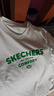 Skechers斯凱奇男女童純棉短袖T恤衫兒童夏季寬松透氣運動(dòng)上衣L225K055 曬單實(shí)拍圖