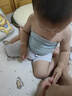 童泰（TONGTAI）寶寶短袖套裝夏季莫代爾嬰兒衣服男女童上衣七分褲睡衣藍(lán)色90cm 曬單實(shí)拍圖