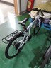SANGPU折疊自行車成人山地車公路學生男變速賽車越野單車通勤城市代步女 頂配輻條-白黑【普通胎】 26寸27速【適合身高165-180cm】 曬單實拍圖