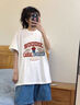 多菲尼森t恤上衣女2025新款爆款夏季白色純棉寬松短袖今年流行漂亮小衫 T恤插袋熊M碼 曬單實拍圖