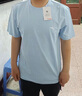 安踏兒童100純棉短袖小白t恤夏季新款男女孩中大童透氣抗皺運動半截袖 白色 【純棉材質(zhì)】 130 曬單實拍圖