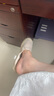 斯凱奇（Skechers）女鞋夏季氣質(zhì)蕾絲單鞋新中式一腳蹬漁夫鞋113025 自然色/NAT 38.5 曬單實拍圖