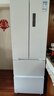 東芝（TOSHIBA）小法式420多門(mén)小戶型60cm嵌入式四開(kāi)門(mén)一級(jí)能效風(fēng)冷無(wú)霜變頻電冰箱家用國(guó)家補(bǔ)貼GR-RF420WI-PM171 曬單實(shí)拍圖