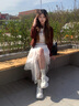 CAMILA KSENIA老爹鞋女士2025新款鞋子時(shí)尚百搭夏季小白鞋透氣厚底增高運(yùn)動(dòng)女鞋 白色 37 曬單實(shí)拍圖