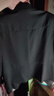 尚都比拉秋季高級(jí)感西服女帶肩墊職業(yè)通勤風(fēng)休閑小個(gè)子短款西裝 黑色 L 曬單實(shí)拍圖