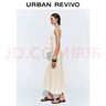UR2025夏季新款女裝休閑簡(jiǎn)約百搭無(wú)袖長(cháng)裙連衣裙UWB750002 裸杏色 XL 曬單實(shí)拍圖