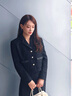 Laurèl25秋新款小香風(fēng)復(fù)古短外套女LWD363T00900 經(jīng)典黑 S 曬單實(shí)拍圖