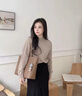 Chiecu Kscbn輕奢包包女包牛皮托特包女手大容量新款單肩包七夕情人節(jié)生日禮物 棕色【送老婆送女友送媽媽】 精美禮盒裝 曬單實拍圖