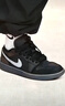 Jordan休閑鞋男子AJ1 JORDAN 1 LOW 低幫運動(dòng)鞋HV5968-001黑/白44 曬單實(shí)拍圖