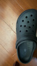 名創(chuàng)優(yōu)品（MINISO）洞洞鞋男夏季外穿沙灘涼鞋防滑厚底踩屎感包頭涼拖鞋黑色42-43 曬單實(shí)拍圖