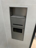 洛雨德 304不銹鋼馬桶壁龕嵌入式衛生間垃圾桶置物架浴室帶門(mén)壁龕柜 槍灰【高700寬280深135】垃圾桶 曬單實(shí)拍圖