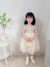 G.duck小黃鴨女童連衣裙夏季天使亮片兒童公主裙生日禮物女寶寶周歲衣服 杏色 90 尺碼1~2歲【 80-90cm】cm 曬單實(shí)拍圖