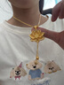 ?；酥閷汓S金項(xiàng)鏈999足金包銀古法兩世歡蓮花流蘇吊墜女款套鏈鎖骨鏈送禮 包金3.3克【吊墜+項(xiàng)鏈】 曬單實(shí)拍圖