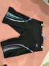 速比濤（Speedo）【汪順同款】電氣矩陣黑標(biāo)Hero4.0鯊魚皮競速及膝泳褲 黑/淺紫 36 曬單實拍圖